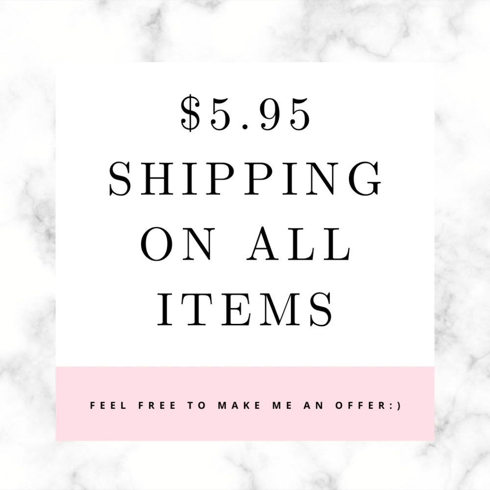 $5.95 Shipping On All Items!